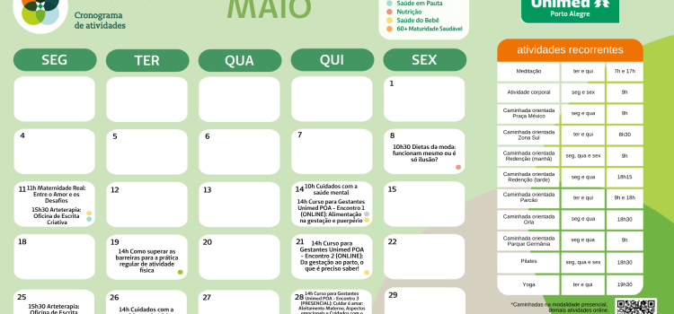 Viver Bem Unimed – Atualização Maio